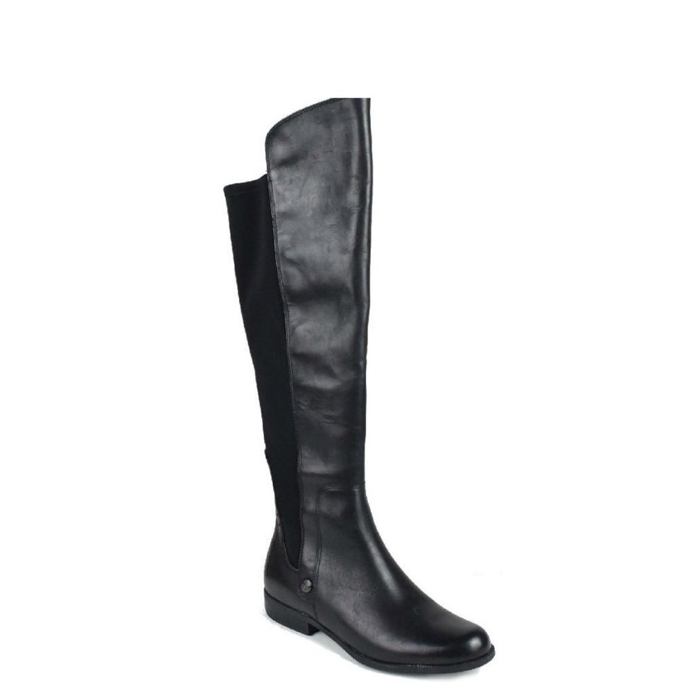 Anne Klein Womens Citygurl Leather riding boot